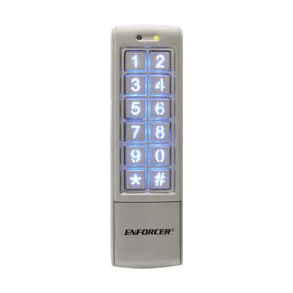 Mullion-Style Outdoor Stand-Alone Keypad. Weatherproof (IP65). Backlit keys, 1,010 user c